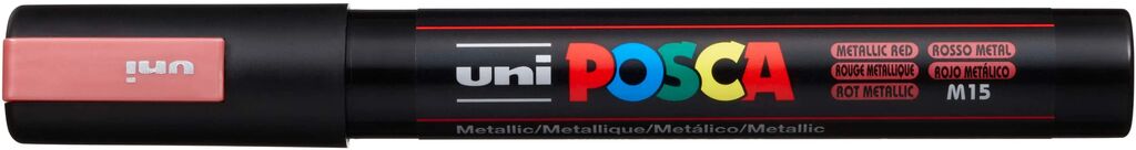 UNI POSCA Marker PC-5MC METALLIC ROT mittelfeine Spitze 1,8 - 2,5mm UNI POSCA Marker PC-5MC METALLIC ROT mittelfeine Spitze 1,8 - 2,5mm