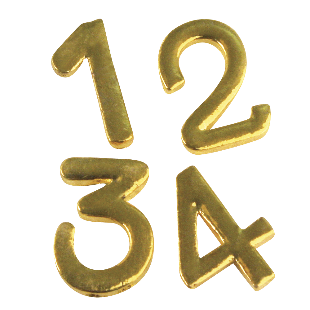 Metall Deko Picks für Adventskerzen, 2,2 cm, gold, 4 Stück