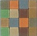 Acrylmosaik transparent sienna gebrannt, 1x1 cm, 50 g/ ca. 205 Stück Acryl-Mosaik