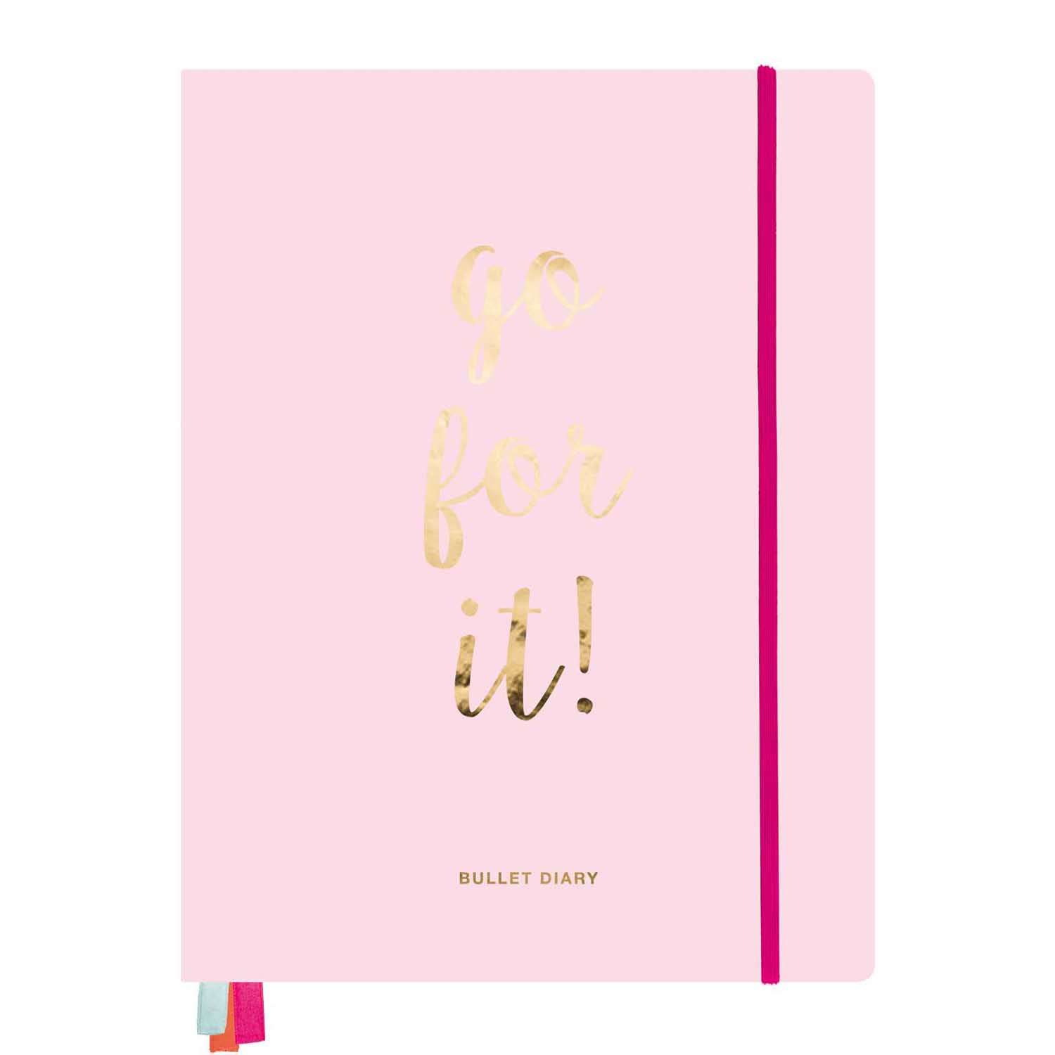 Bullet Journal rosa 96 Blatt 16x21cm Go For It