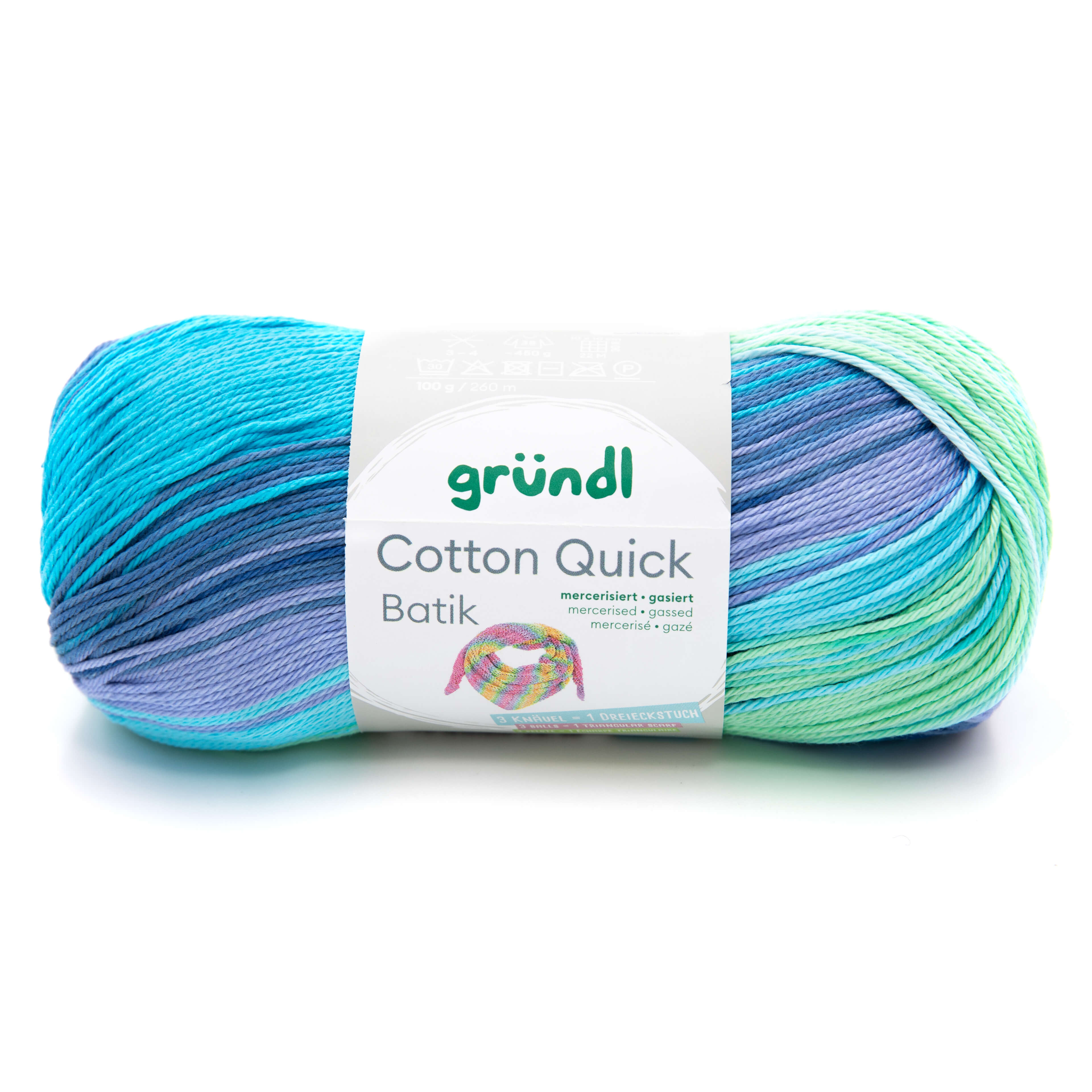 Cotton Quick Batik 100g/Knäuel 100 % Baumwolle 