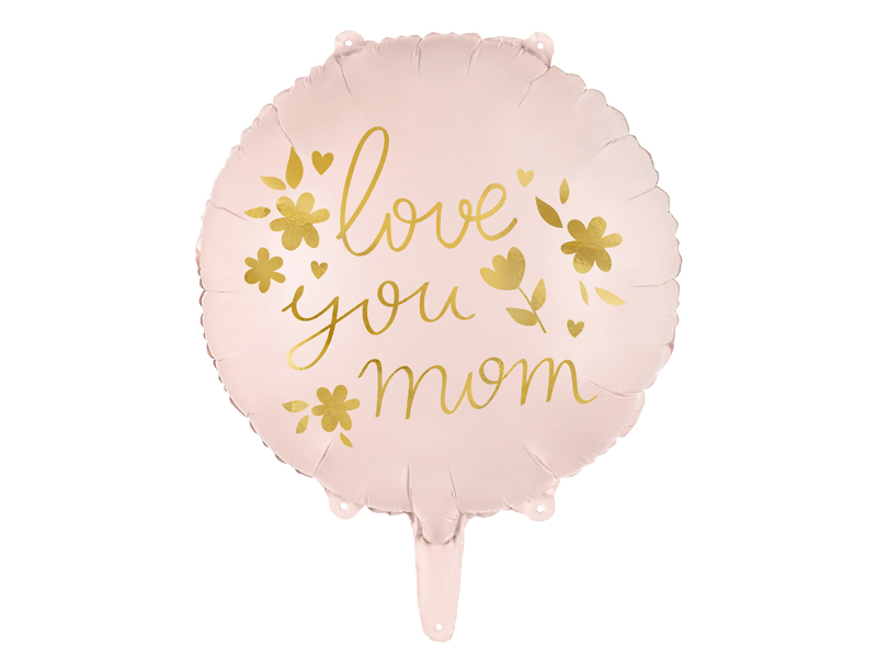 Foil Balloon "Love you Mom" 35cm 