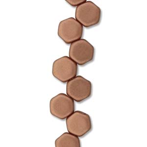 Honeycomb Beads , Hexagon (Bienenwaben), 6 mm , 30 Stück/Dose