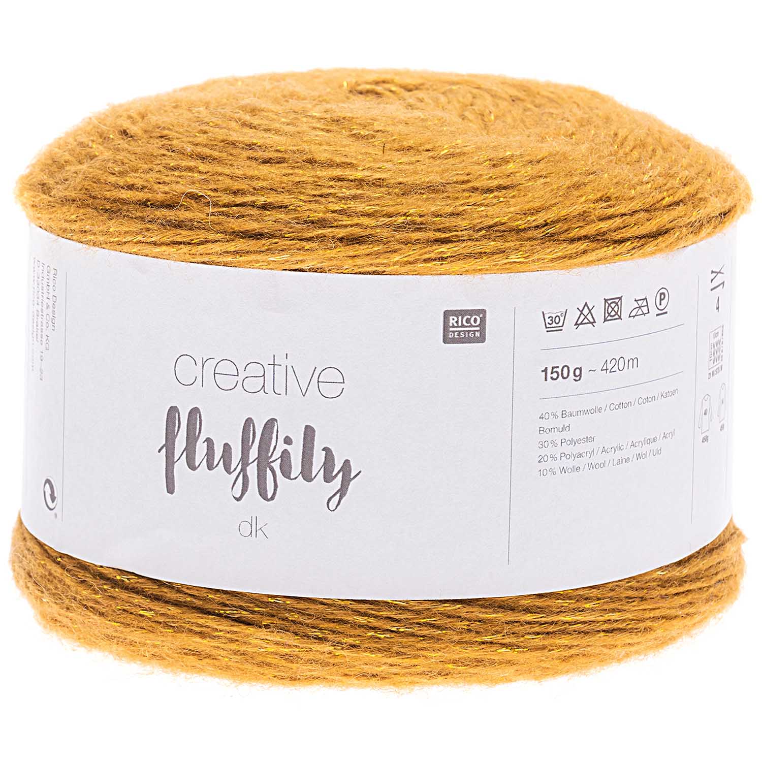 Creative Fluffily dk Rico Wolle Glitzergarn 150g 420m Creative Fluffily dk Rico Wolle Glitzergarn 150g 420m