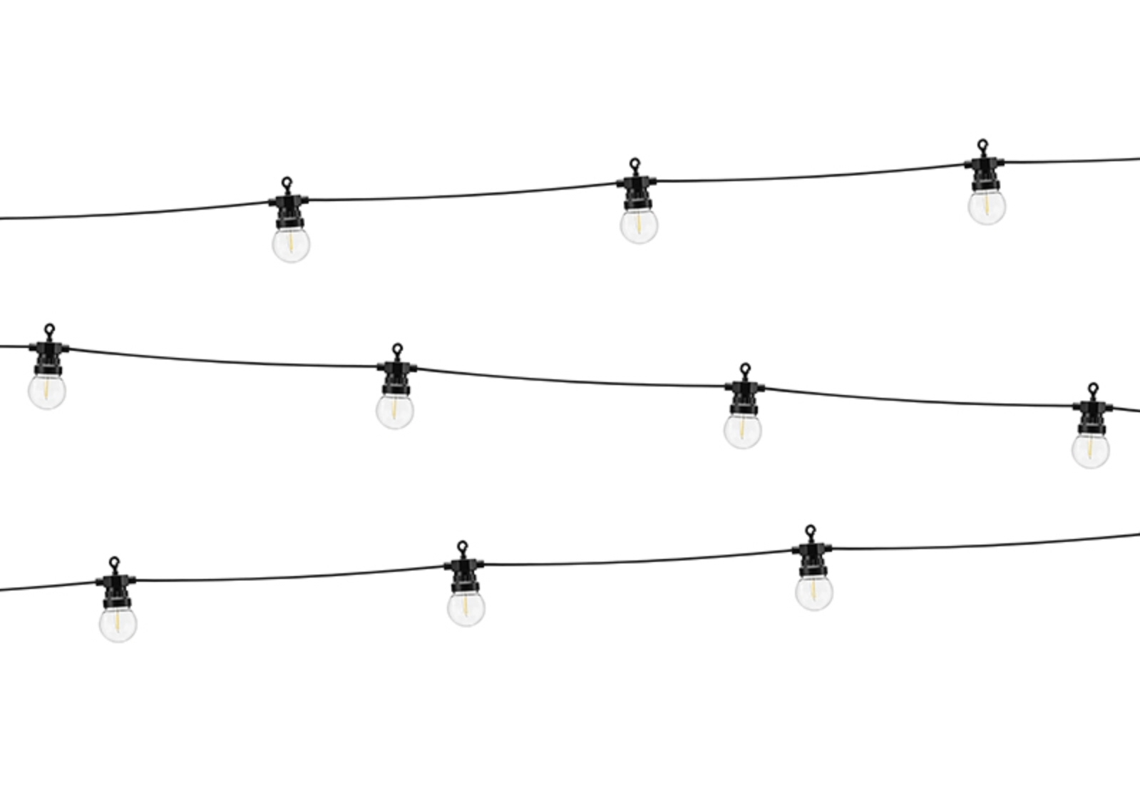 LED Festoon Lights Retro Lichtergirlande 5m