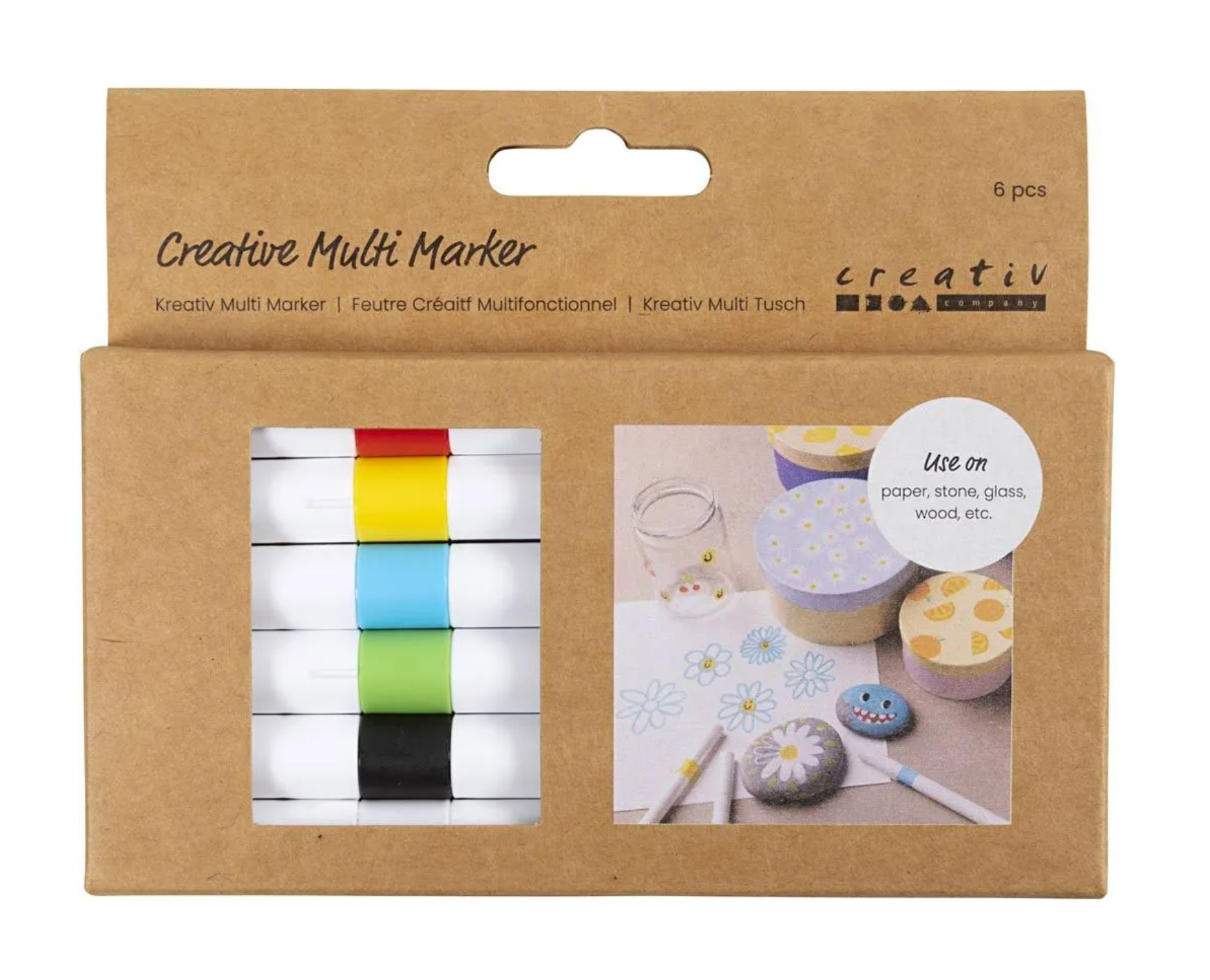 Kreativ Multi Marker 6 Stk Strichstärke 4 mm Sortierte Farben Kreativ Multi Marker 6 Stk Strichstärke 4 mm Sortierte Farben
