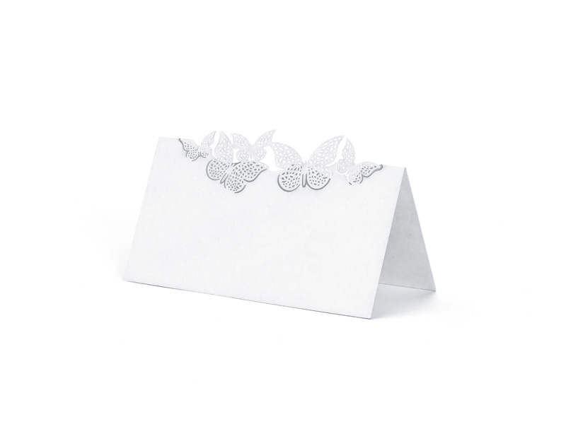 Place Cards Butterflies 5,7x9,2cm Tischkarte Namesschild Schmetterling 10 Stk. 