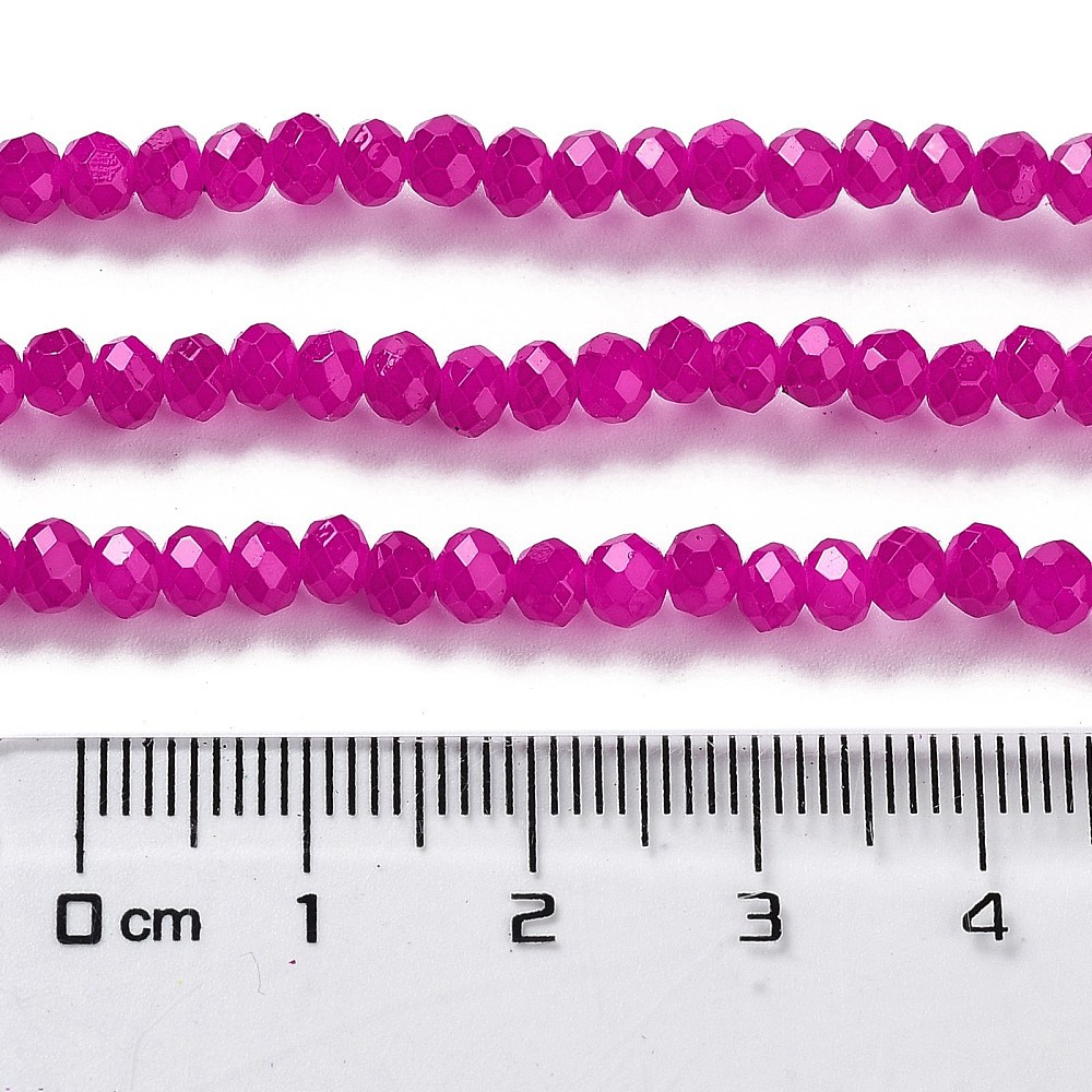 Glasperlen Abacus Imitation Jade 4x3mm 220 Stück Glasperlen Abacus Imitation Jade 4x3mm 220 Stück