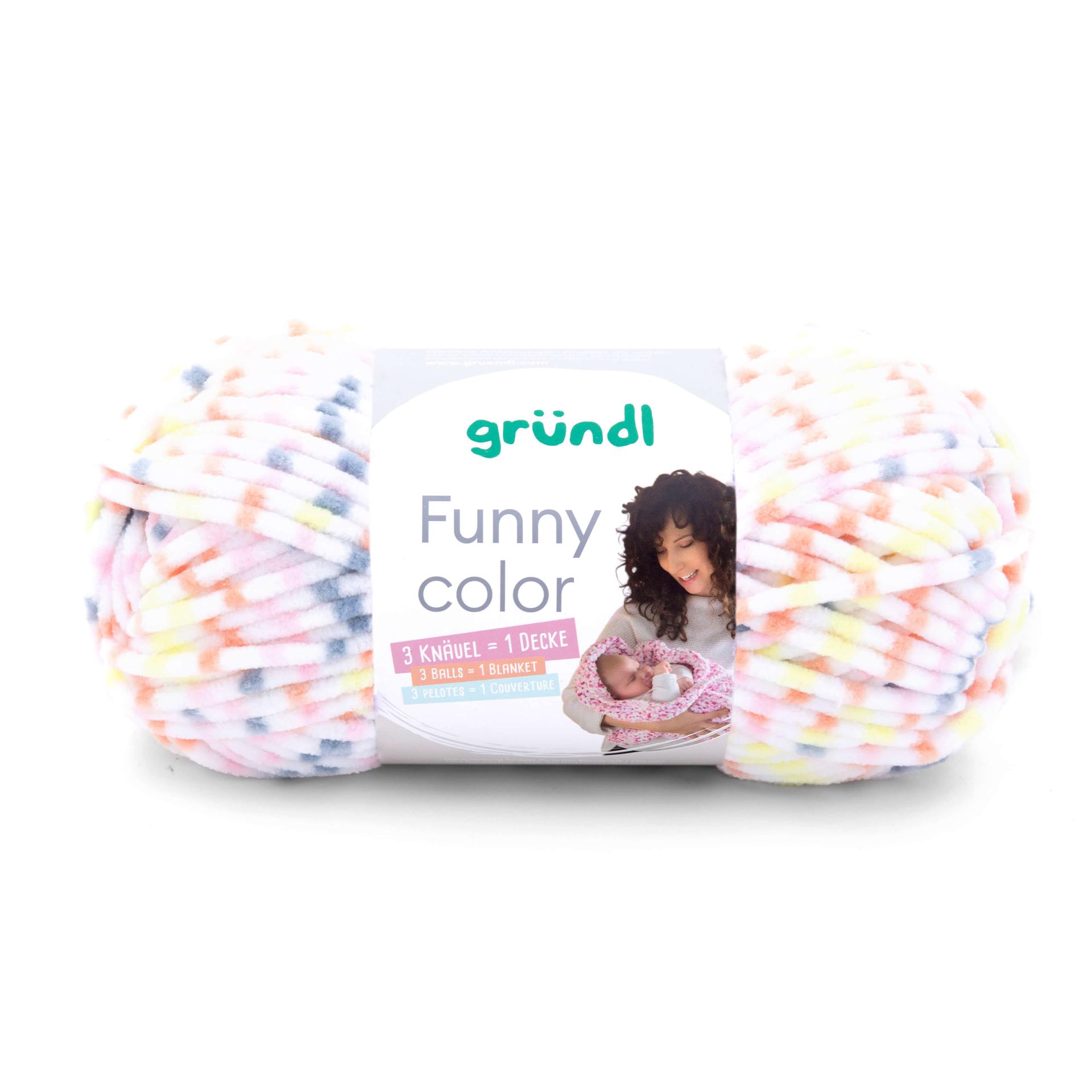 Gründl Funny Color Chenillegarn fine 100g 120m