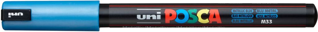 Uni Posca Marker PC-1MR METALLIC BLAU Extra feine Spitze 0,7mm Uni Posca Marker PC-1MR METALLIC BLAU Extra feine Spitze 0,7mm