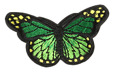 Patch Schmetterling dunkelgrün