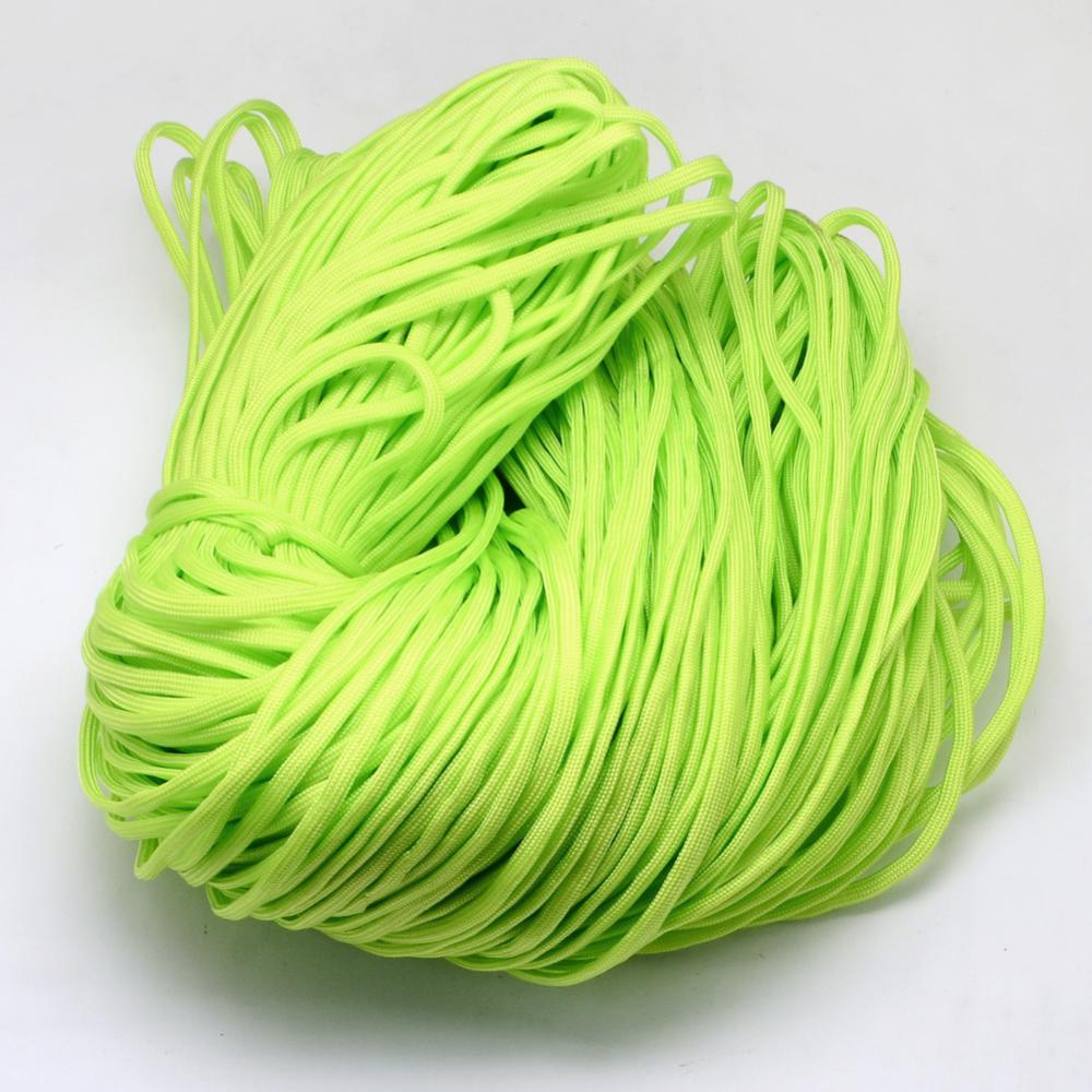 Paracord Kordel UNI HELLGRÜN einfärbig 4mm 6,4m/ Bund 