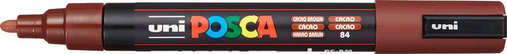UNI POSCA Marker PC-5MC KAKAO BRAUN mittelfeine Spitze 1,8 - 2,5mm