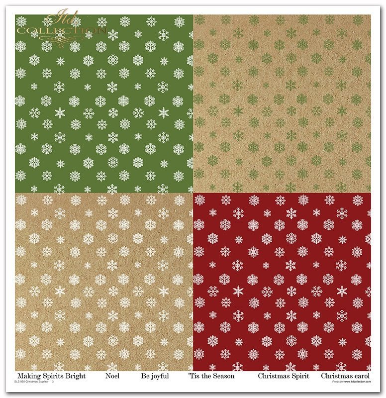 Scrapbooking-Papier Set Christmas Surprise 31x32cm 200 g/m2 11 Blatt 