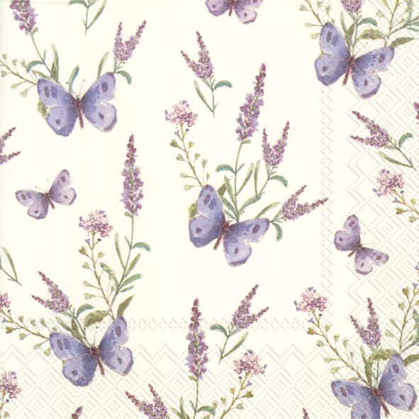 Servietten La Lavande Cream 33x33cm 20Stück/Packung Servietten La Lavande Cream 33x33cm 20Stück/Packung