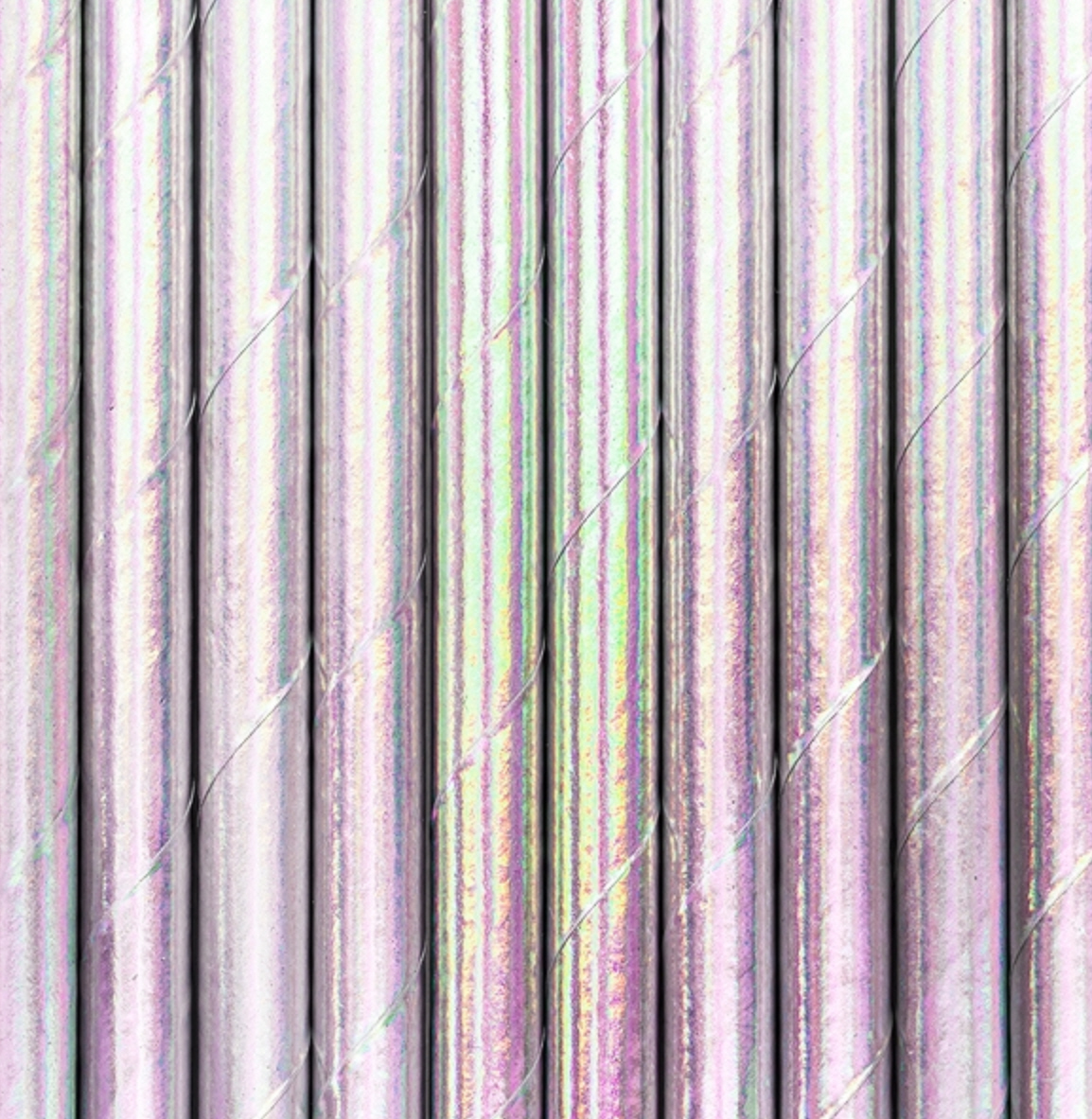 Paper Straws  iridescent irisierend Papierstrohhalme 19,5cm 10 Stück 