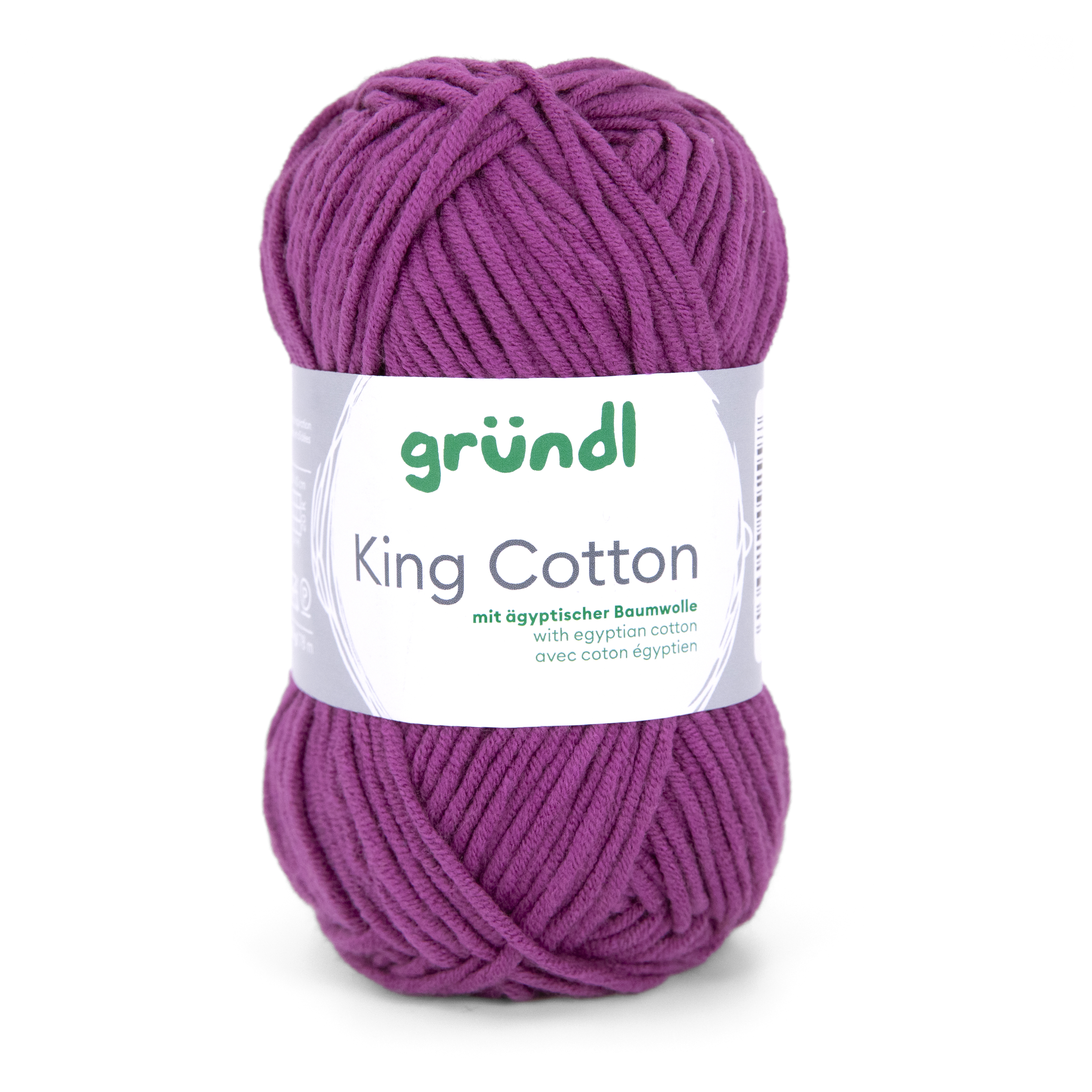 King Cotton FUCHSIA 55 % Polyacryl 45 % Baumwolle (egypt) 50g/78m King Cotton FUCHSIA 55 % Polyacryl 45 % Baumwolle (egypt) 50g/78m