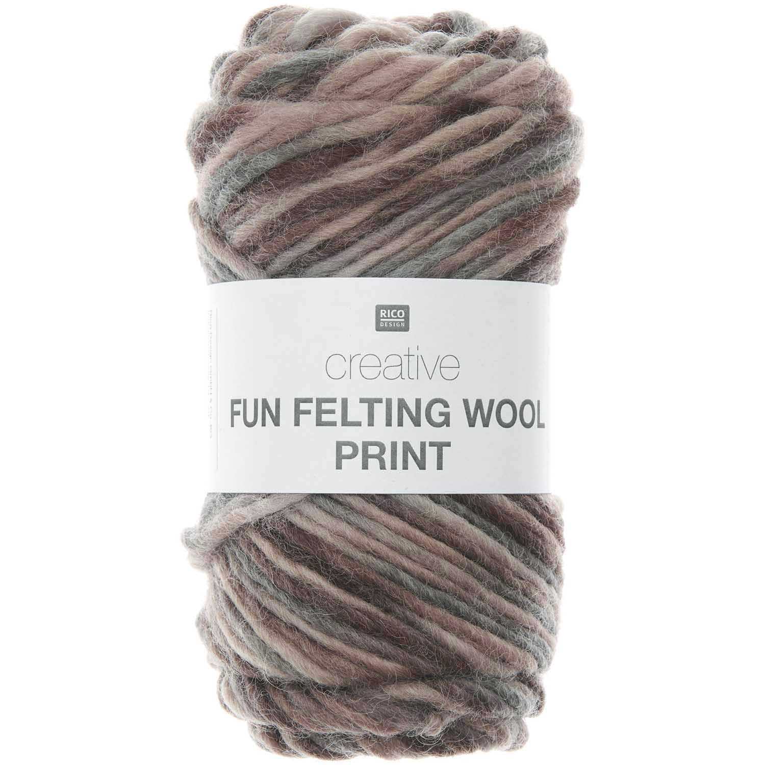 Rico Design Creative Fun Felting Wool PRINT 50g 50m Rico Design Creative Fun Felting Wool PRINT 50g 50m