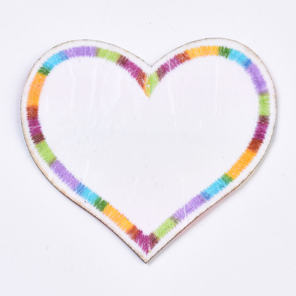 Patch Regenbogen Herz Aufbügeln/Aufnähen 64,5x67x1mm Patch Regenbogen Herz Aufbügeln/Aufnähen 64,5x67x1mm