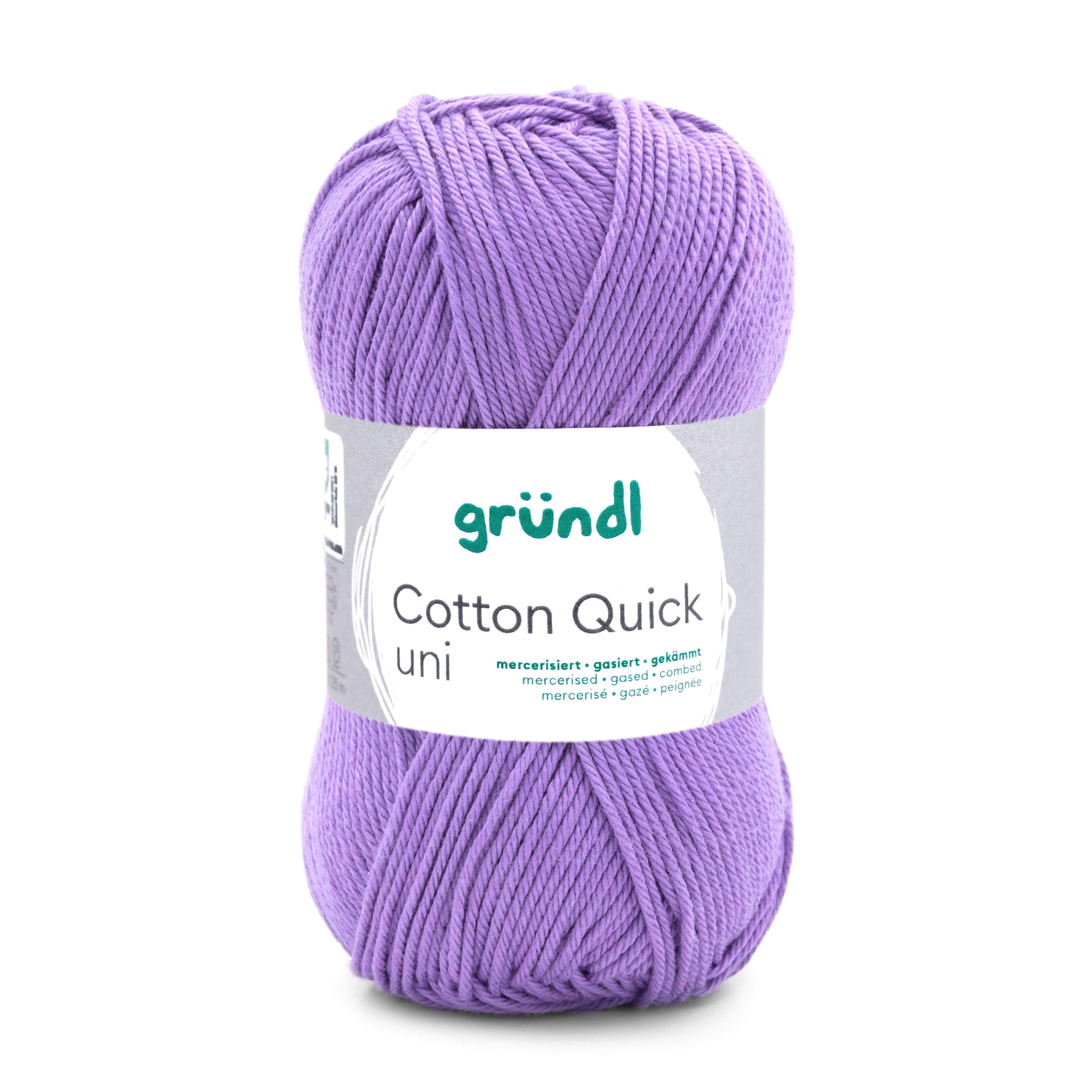 Cotton Quick Uni 100 % Baumwolle mercerisiert gasiert gekämmt 50g/125m Cotton Quick Uni 100 % Baumwolle mercerisiert gasiert gekämmt 50g/125m