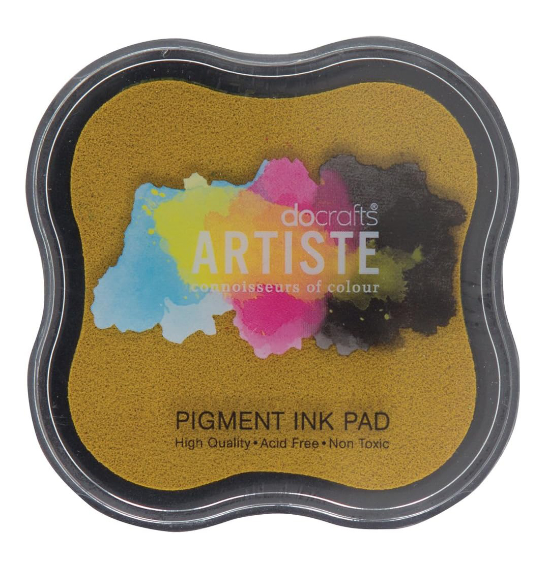 Docrafts Artiste Pigment Stempelkissen DARK YELLOW 45mm x 45mm 1 Stück Docrafts Artiste Pigment Stempelkissen DARK YELLOW 45mm x 45mm 1 Stück