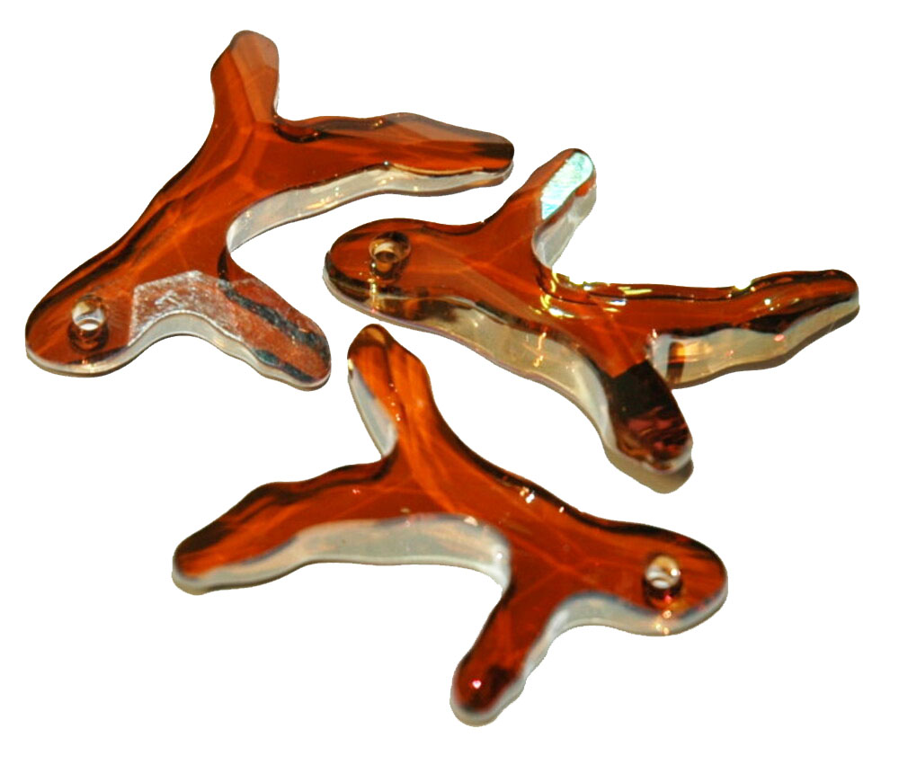 Swarovski Pendant Koralle crystal copper, 40 x 25 mm