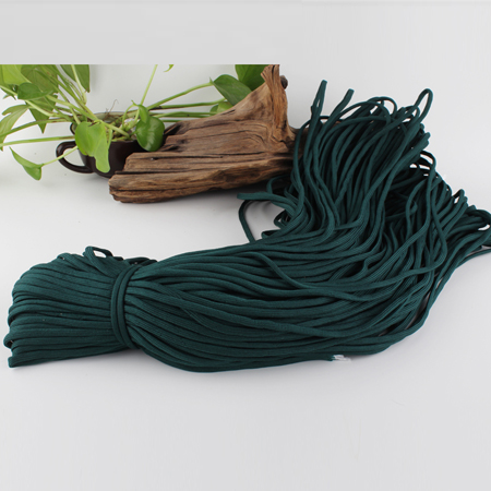 Paracord Kordel UNI TANNENGRÜN einfärbig 4mm 6,4m/ Bund 