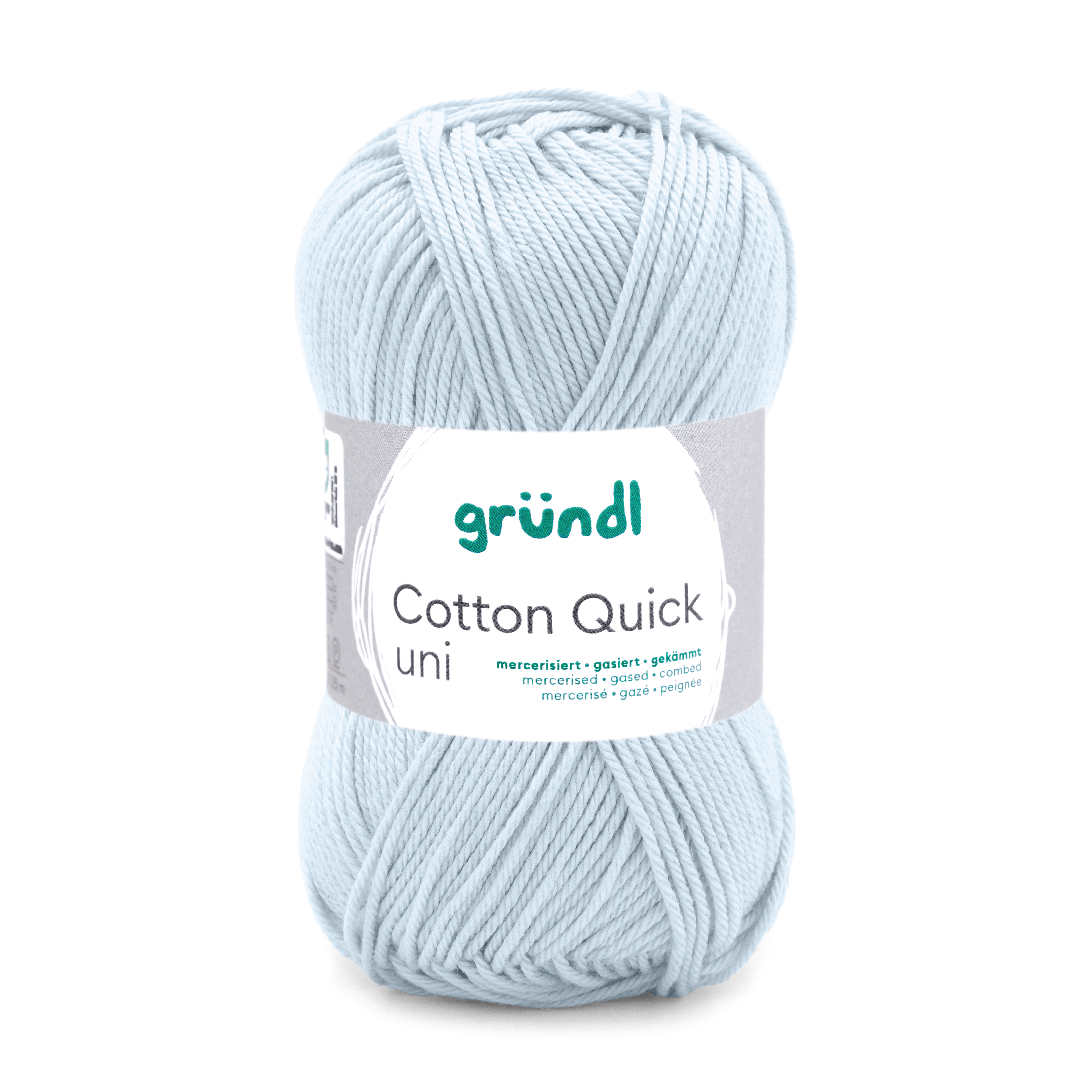 Cotton Quick Uni BLASSBLAU 100 % Baumwolle mercerisiert gasiert gekämmt 50g/125m 10 Stück Cotton Quick Uni BLASSBLAU 100 % Baumwolle mercerisiert gasiert gekämmt 50g/125m 10 Stück