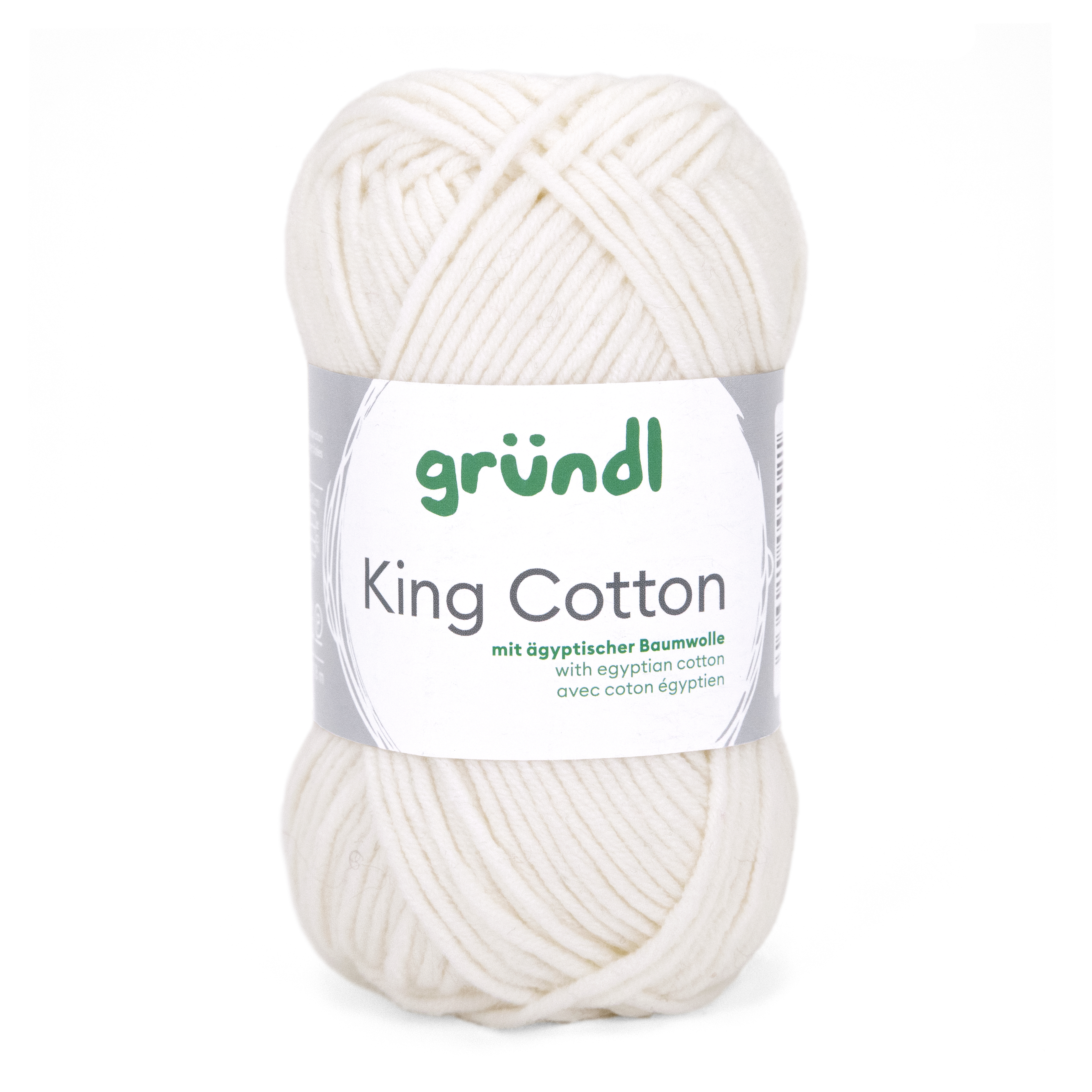 King Cotton CREME 55 % Polyacryl 45 % Baumwolle (egypt) 50g/78m King Cotton CREME 55 % Polyacryl 45 % Baumwolle (egypt) 50g/78m
