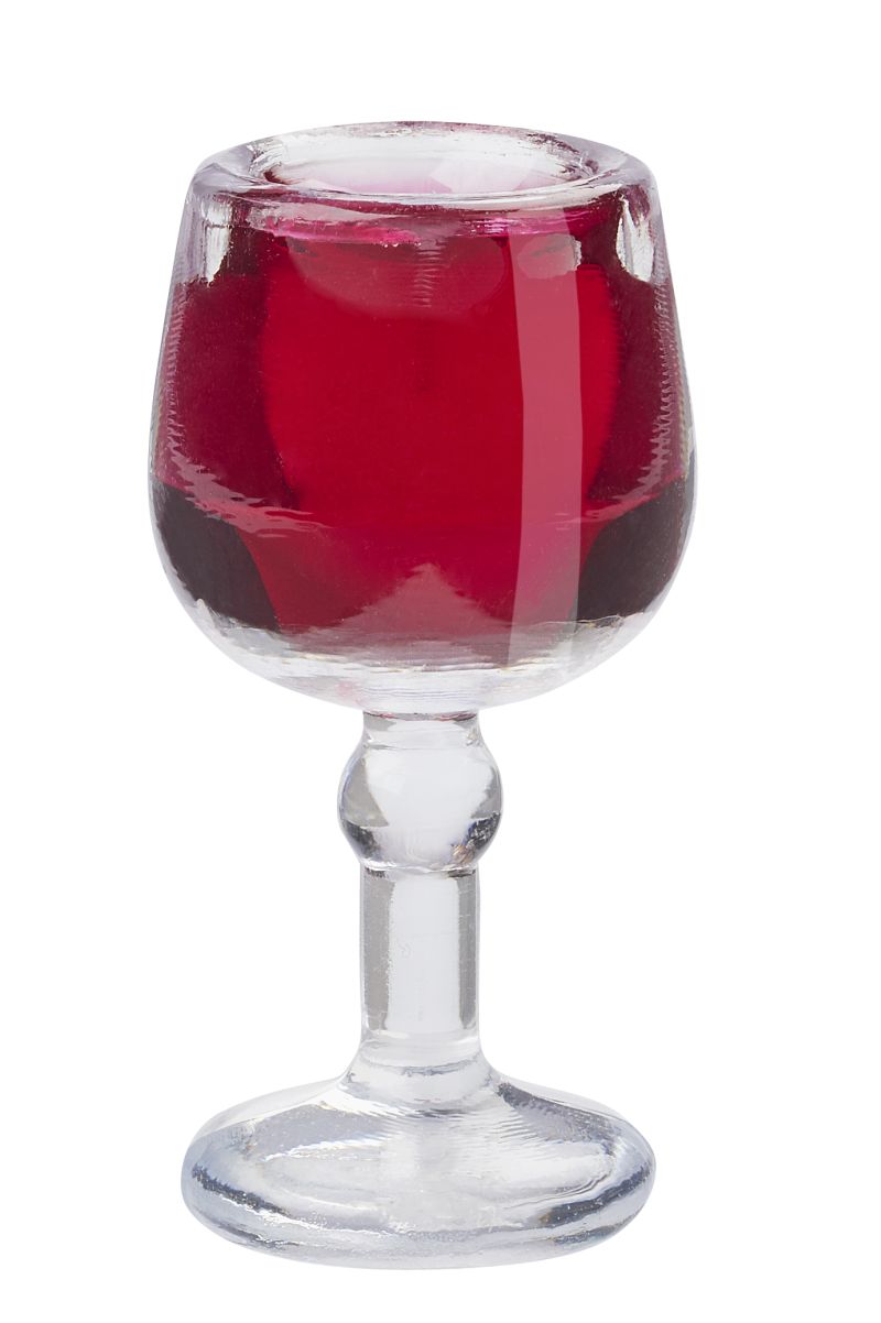 Miniatur Weinglas 2cm 4 Stück 