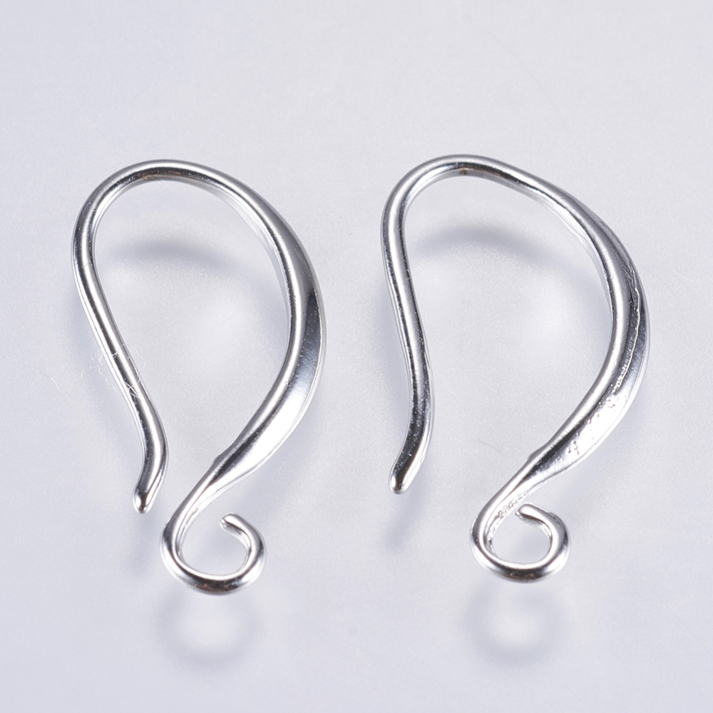 Ohrhaken mit horizontaler Öse 21x10x1,5mm 1 Paar Ohrhaken mit horizontaler Öse 21x10x1,5mm 1 Paar
