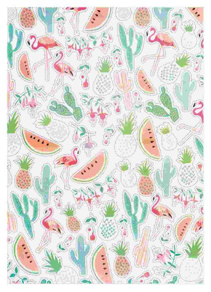 Decoupage Papier, Paper Patch, Tropical Spring, 300 x 430 mm, 1 Bogen