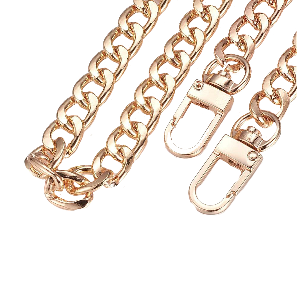 Handtaschenkette mit Karabiner/Drehgelenk, 120 cm lang, 1 cm stark, per Stück