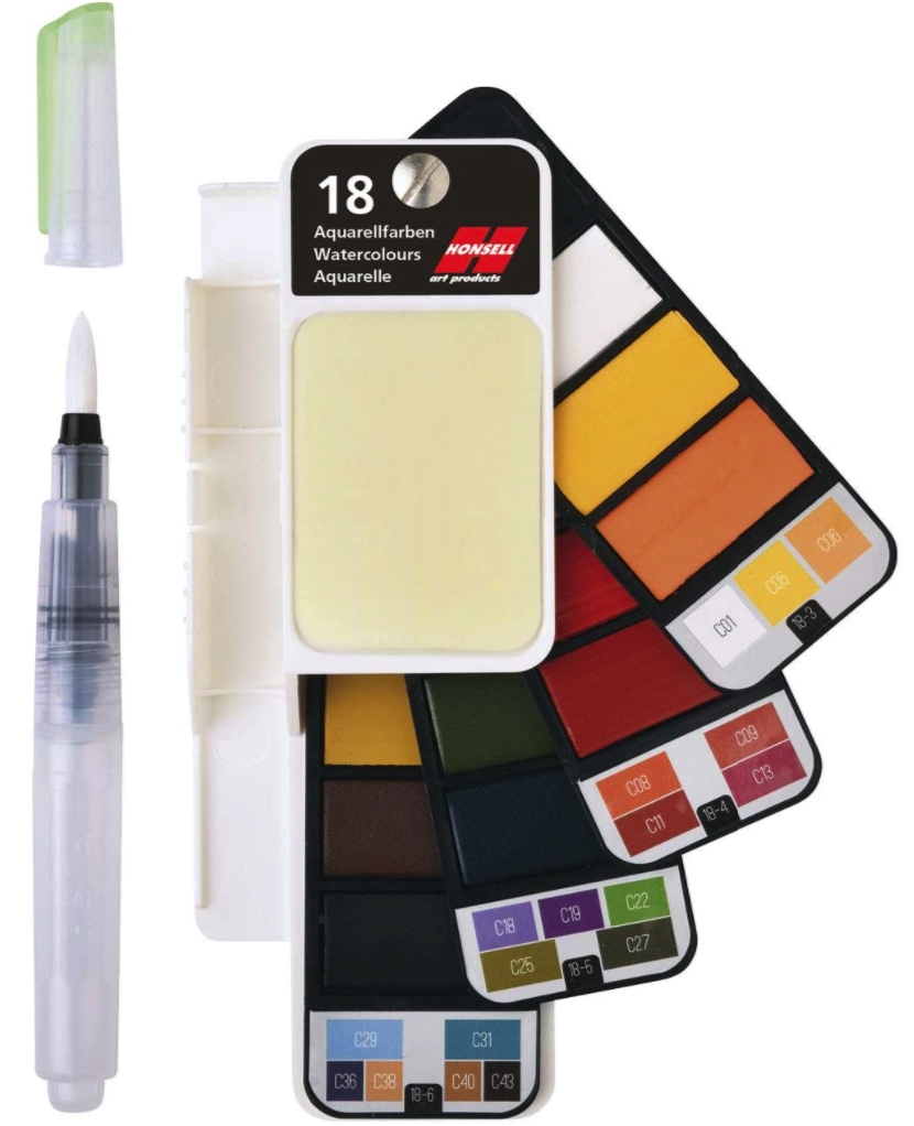 Honsell Aquarellfarben Palette 18 Farben