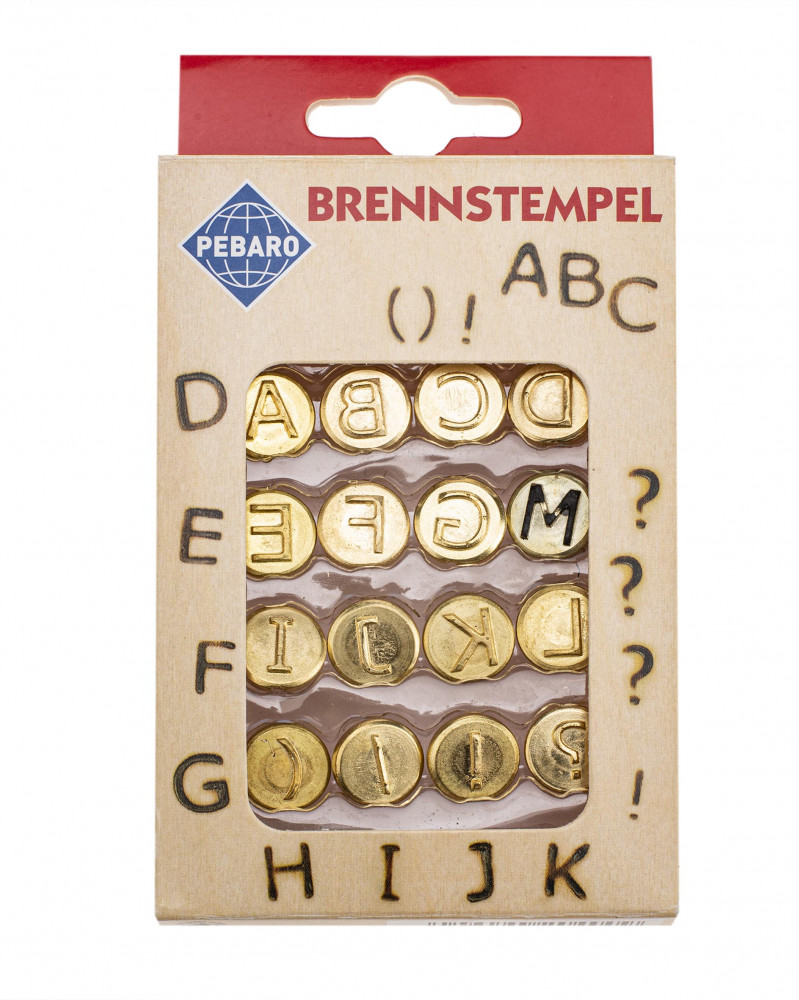 Brennstempel Buchstaben A-L 16-teilig