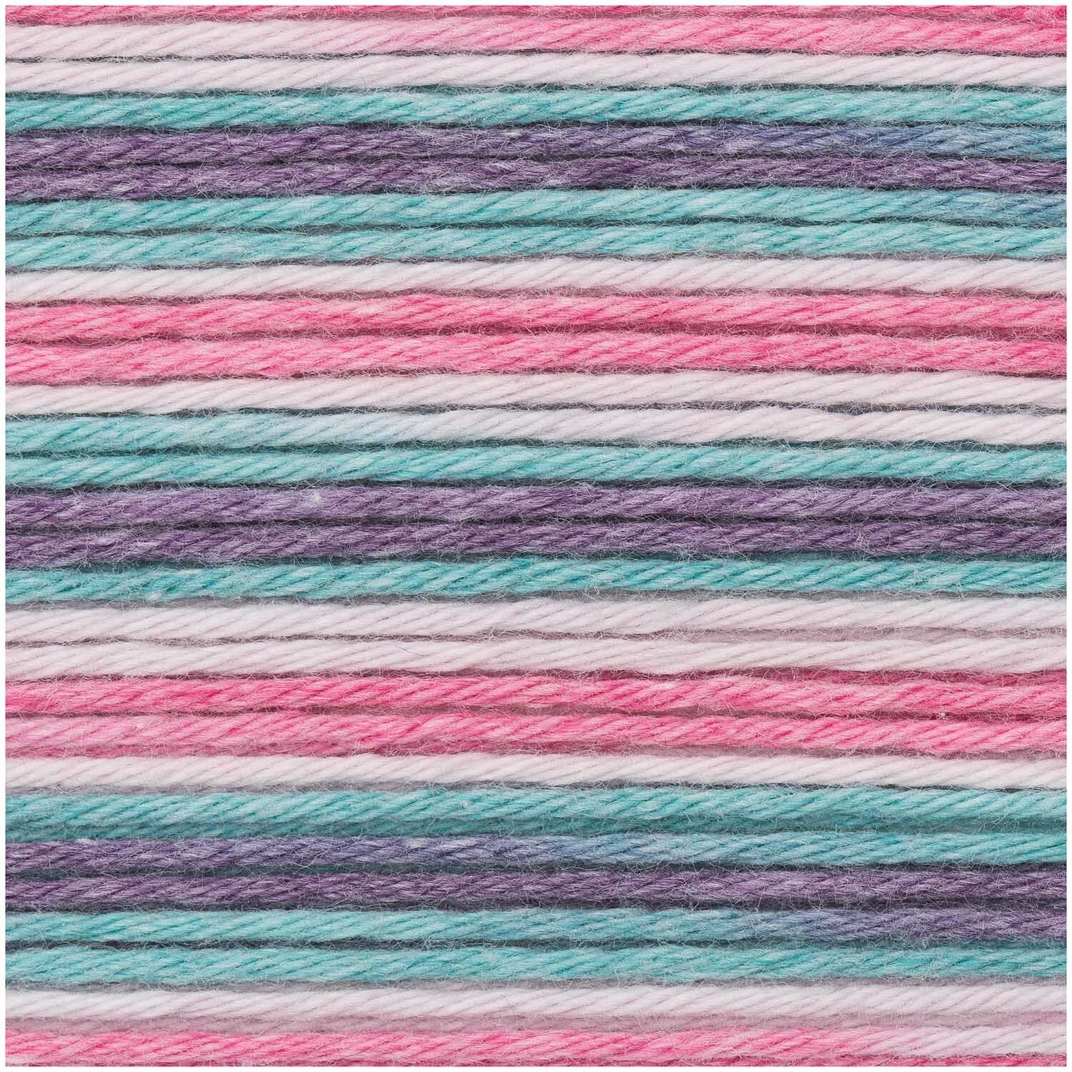 Rico Baby Cotton Soft Print dk ROSA TÜRKIS 50g 125m Rico Baby Cotton Soft Print dk ROSA TÜRKIS 50g 125m