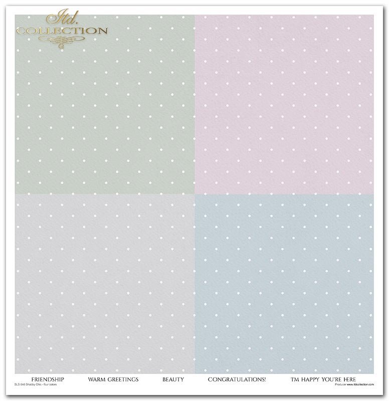 Scrapbooking Papier Set Shabby Chic 10 Bögen 31x32cm 200g/m²