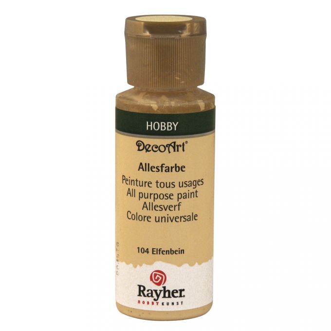 Rayher Allesfarbe, 59ml  DecoArt Bastelfarbe Acrylfarbe Hobbyfarbe