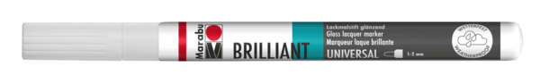 Marabu Brilliant Painter Lackmalstift WEISS Fineliner-Spitze 0,8mm Marabu Brilliant Painter Lackmalstift WEISS Fineliner-Spitze 0,8mm