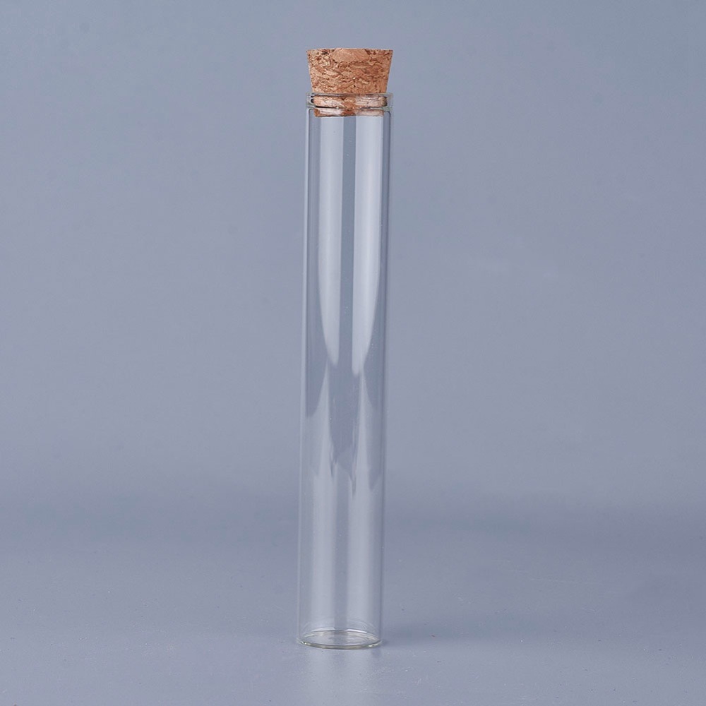 Glas mit Korken 2x13,5cm 4 Stück 