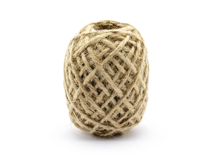Jutekordel Knäuel 2mm, ca. 10m Hanfkordel Hemp Twine Spagat