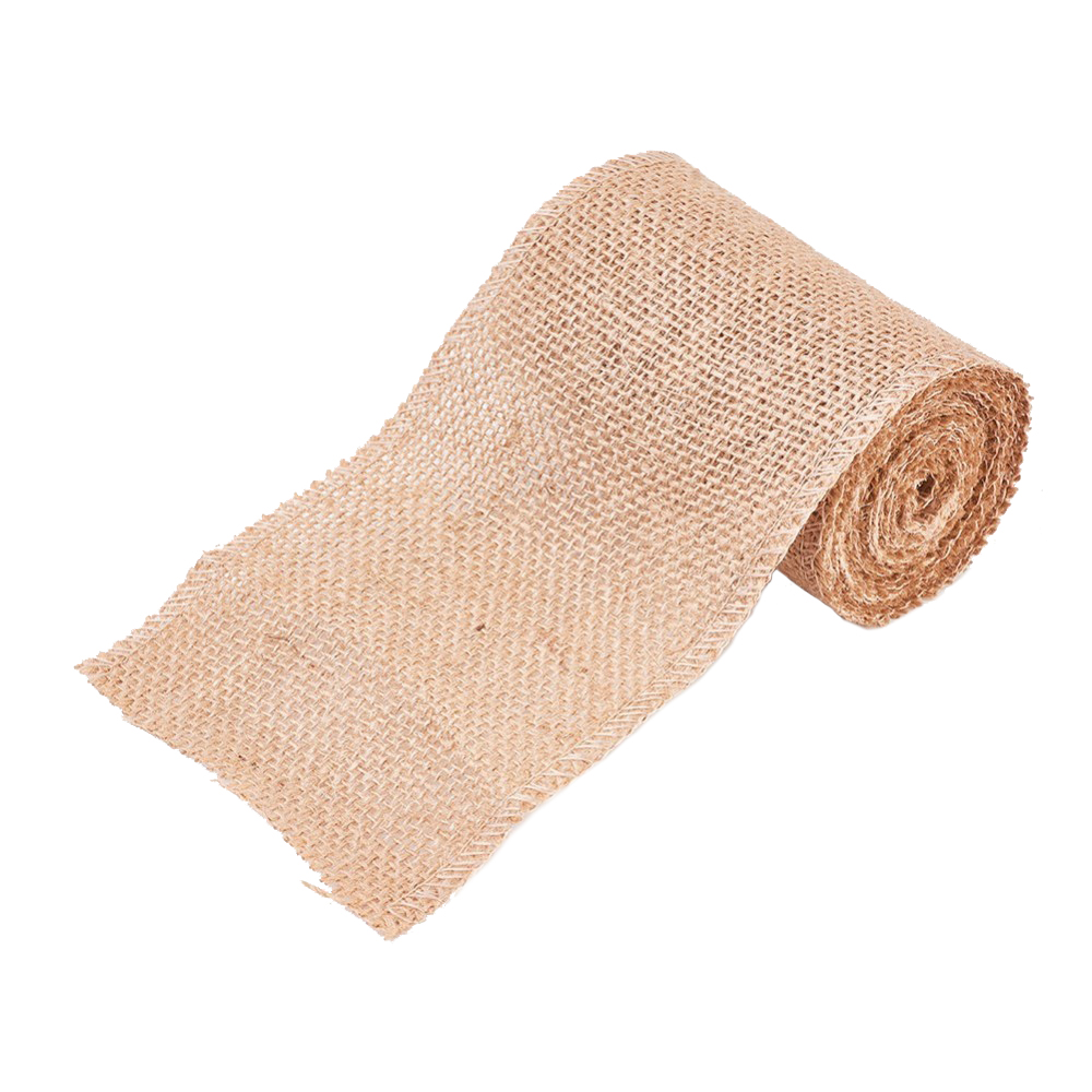 Juteband genähter Rand 100mm 3m