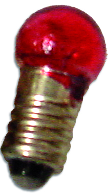 Ersatzbirnen E10 ( rot oder weiß) 5 Stk./Pkg