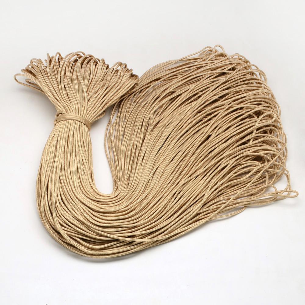 Paracord Kordel UNI BEIGE einfärbig 2mm 10m/ Bund