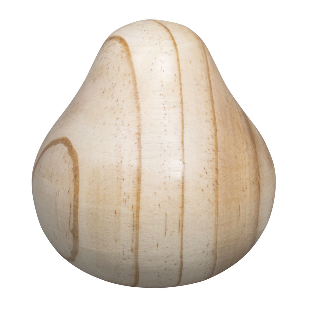 Holzform Korpus, 69x69x77mm, birnenförmig, 1 Stück