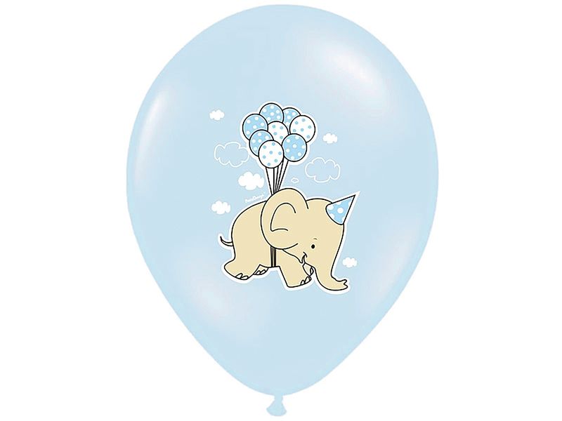 Latex-Luftballone Strong Elefant Baby 30cm 6 Stück/Packung
