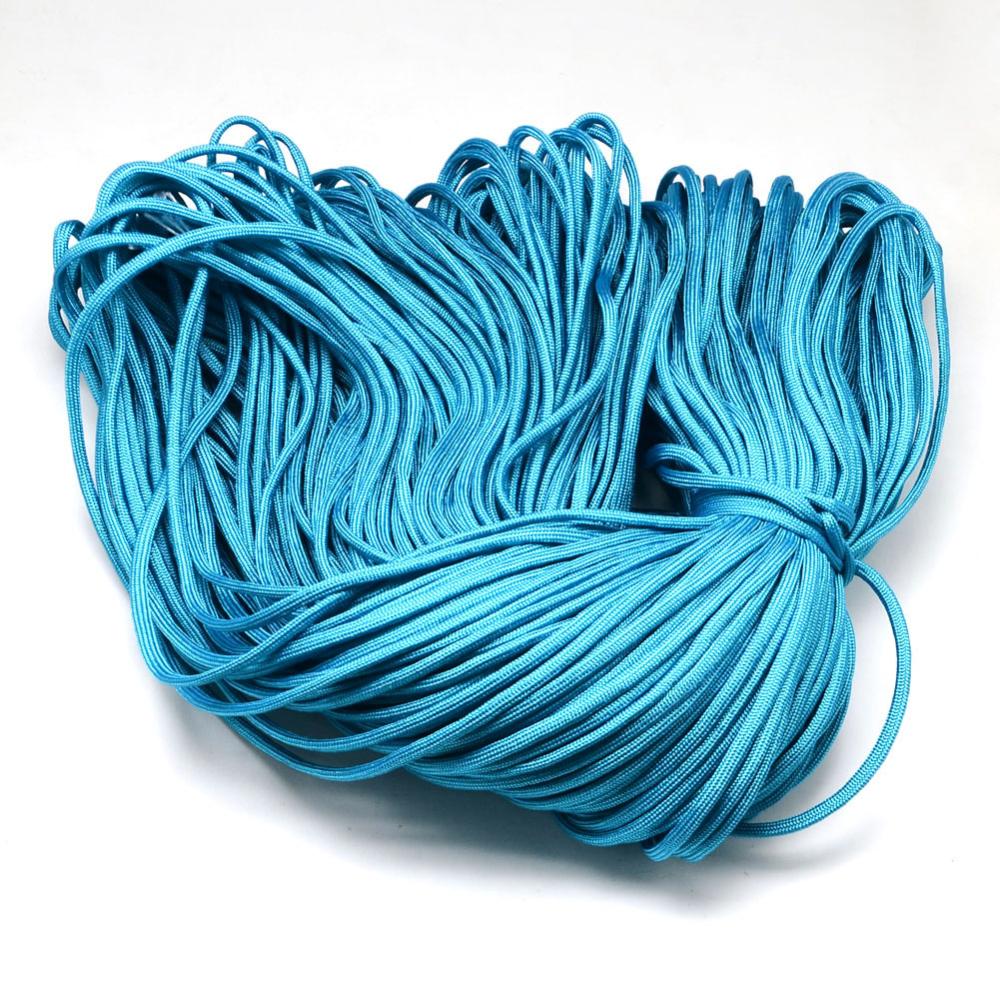 Paracord Kordel UNI TÜRKIS einfärbig 4mm 100m/ Bund  