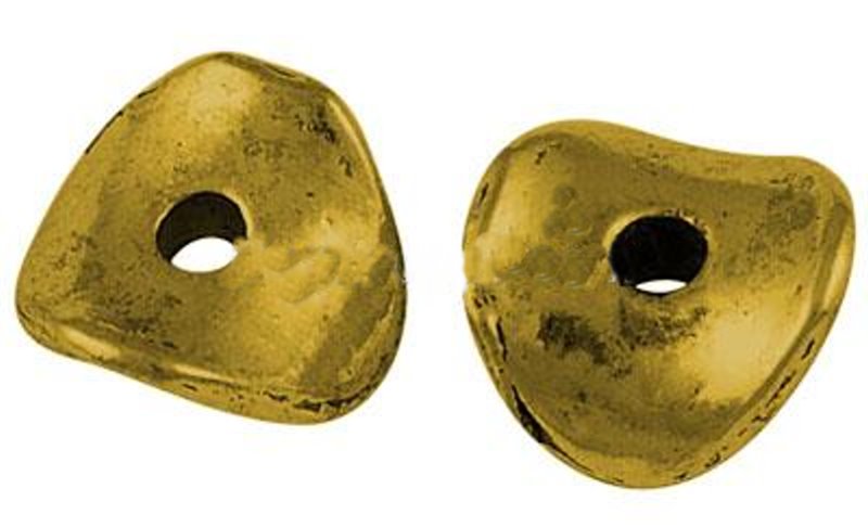 Metallchips antikgold, 10 mm, nickelfrei, 20 Stück/Dose