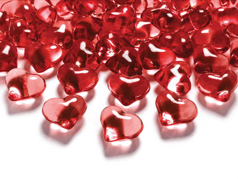 Kristall-Herzen Crystal Hearts 21mm 30 Stk. 