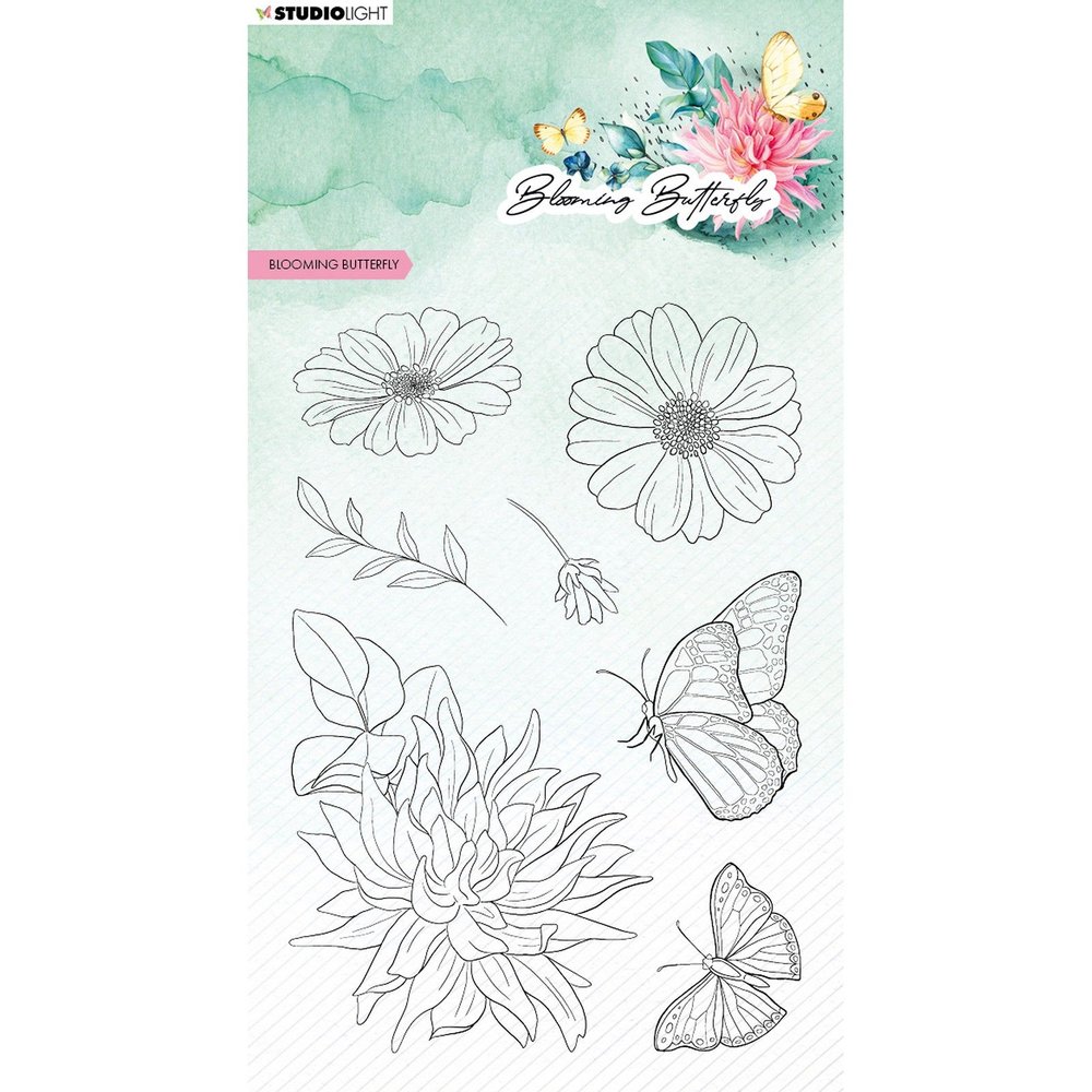 Studio Light Blooming Butterfly Silikonstempeln 9,3 x 13,6 x 0,3 cm Studio Light Blooming Butterfly Silikonstempeln 9,3 x 13,6 x 0,3 cm